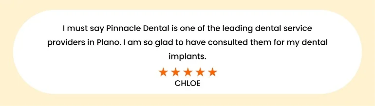 Testimonial for dentist