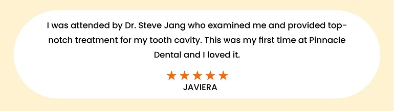 Testimonial for dentist