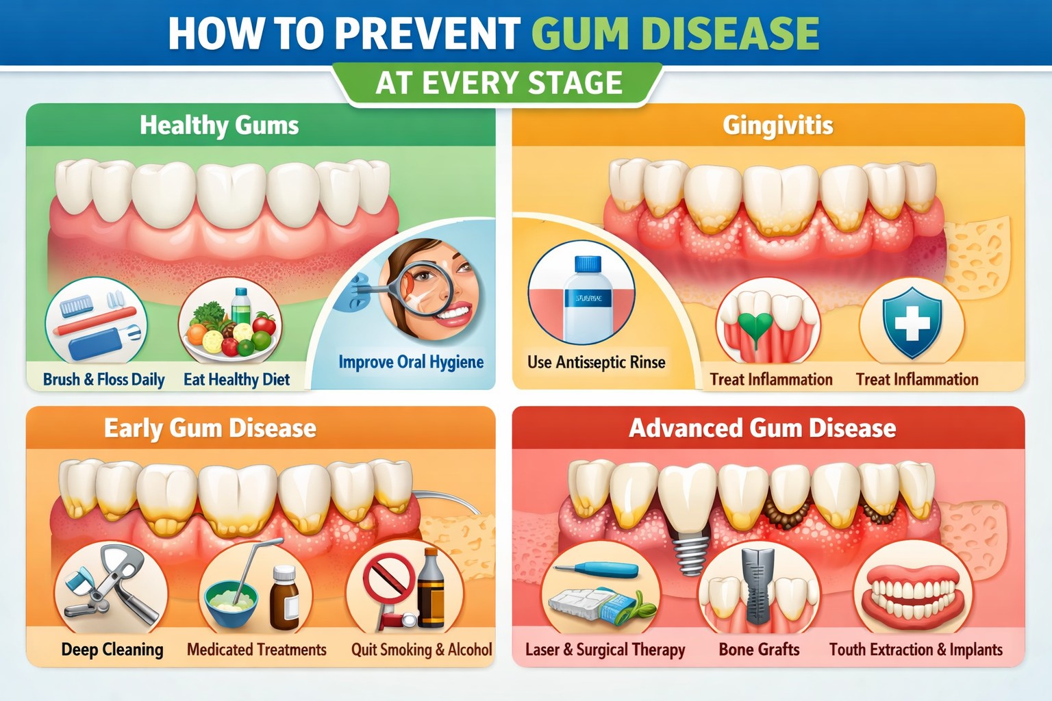 How to Prevent Gum Disease at Every Stage